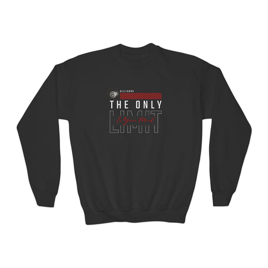The Only Limit Is Your Mind - Unisex Youth Crewneck Sweatshirt - BFLY BILLIARDS