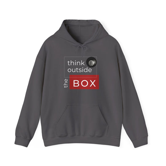 Think Outside the Box - 8 Ball - Unisex Pullover Hoodie - BFLY BILLIARDS