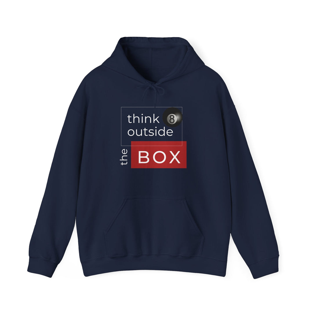Think Outside the Box - 8 Ball - Unisex Pullover Hoodie - BFLY BILLIARDS