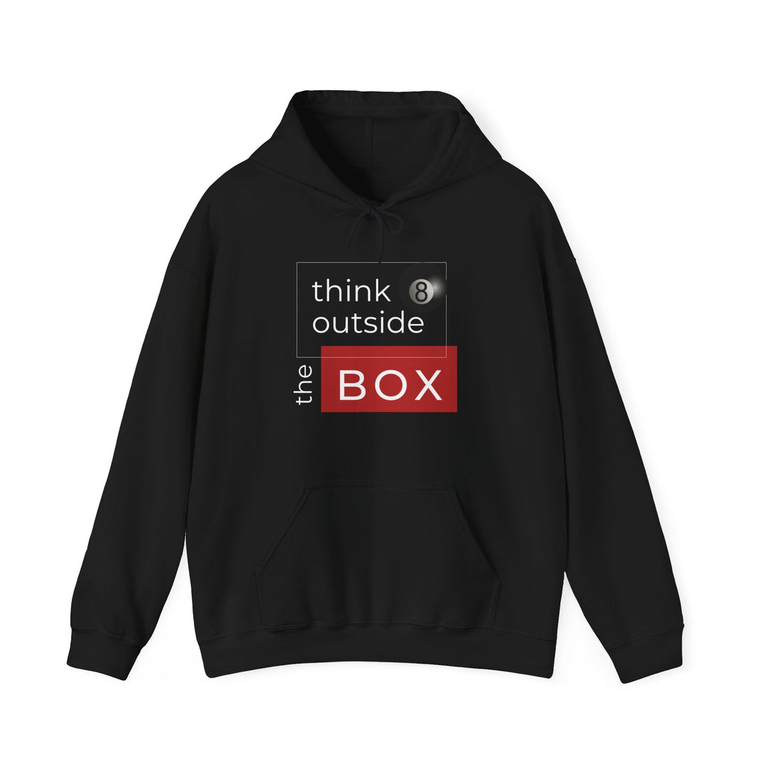 Think Outside the Box - 8 Ball - Unisex Pullover Hoodie - BFLY BILLIARDS