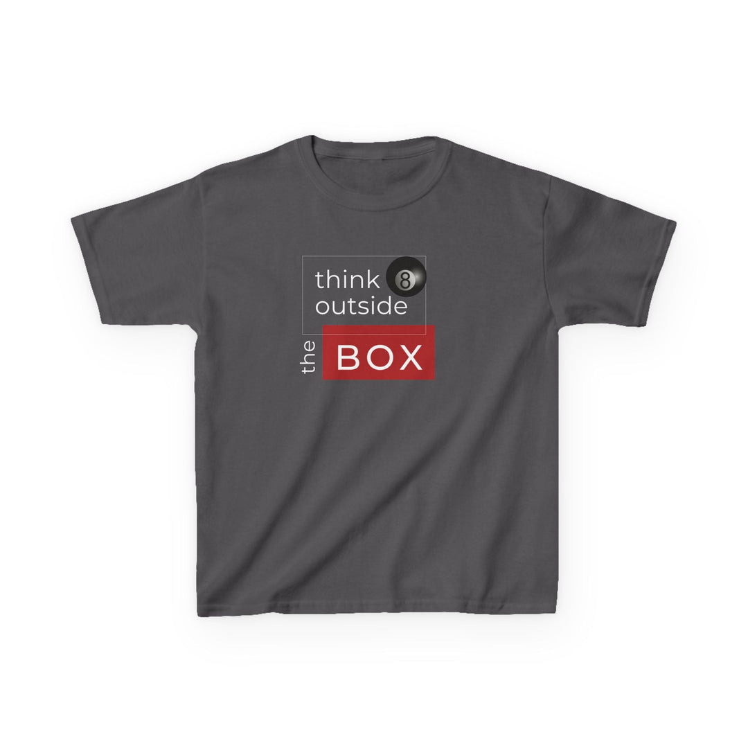Think Outside the Box - 8 Ball - Youth Cotton Tee - BFLY BILLIARDS