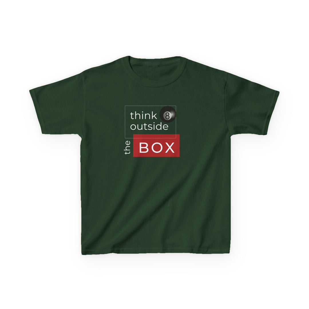 Think Outside the Box - 8 Ball - Youth Cotton Tee - BFLY BILLIARDS