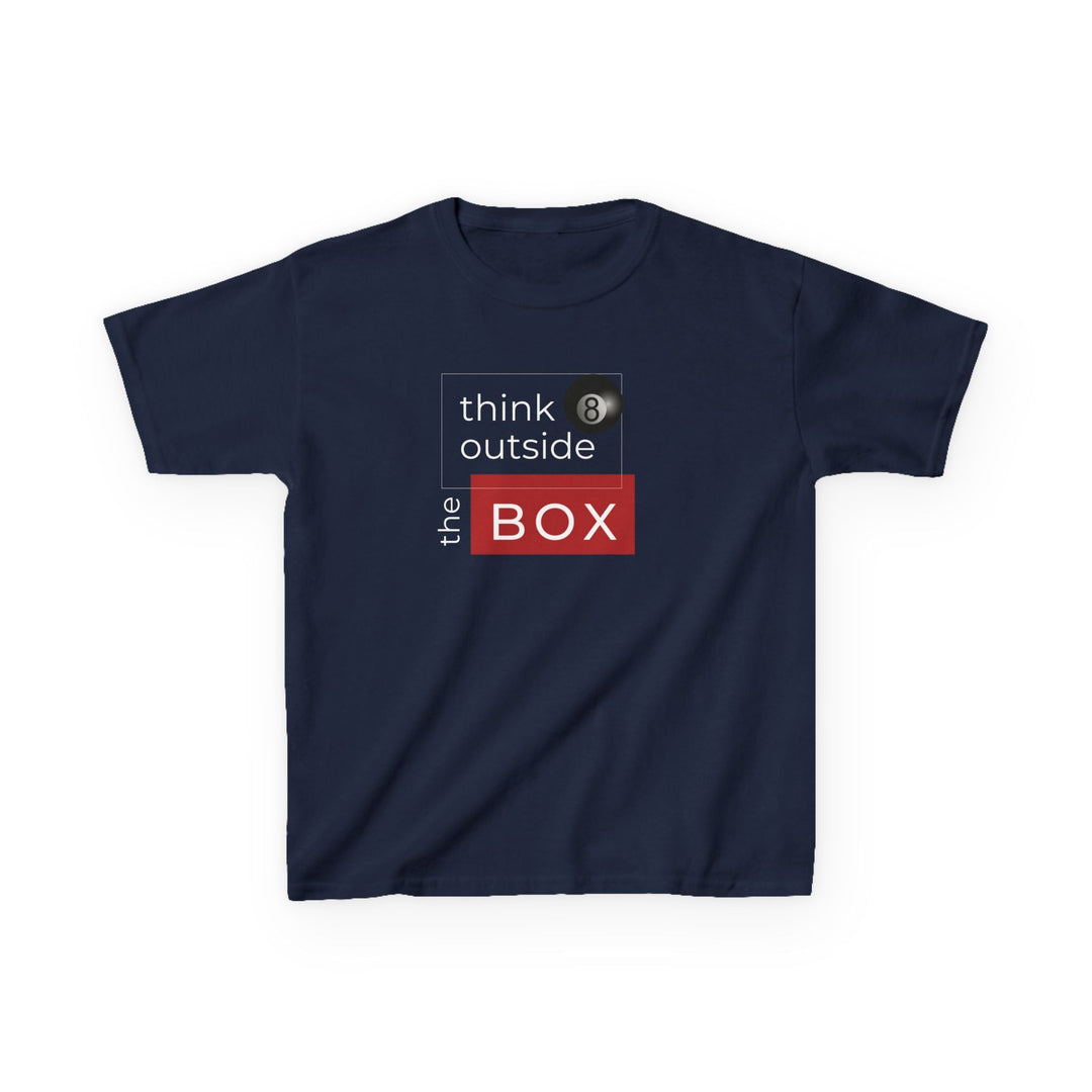 Think Outside the Box - 8 Ball - Youth Cotton Tee - BFLY BILLIARDS