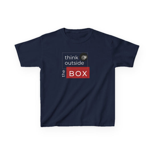 Think Outside the Box - 8 Ball - Youth Cotton Tee - BFLY BILLIARDS