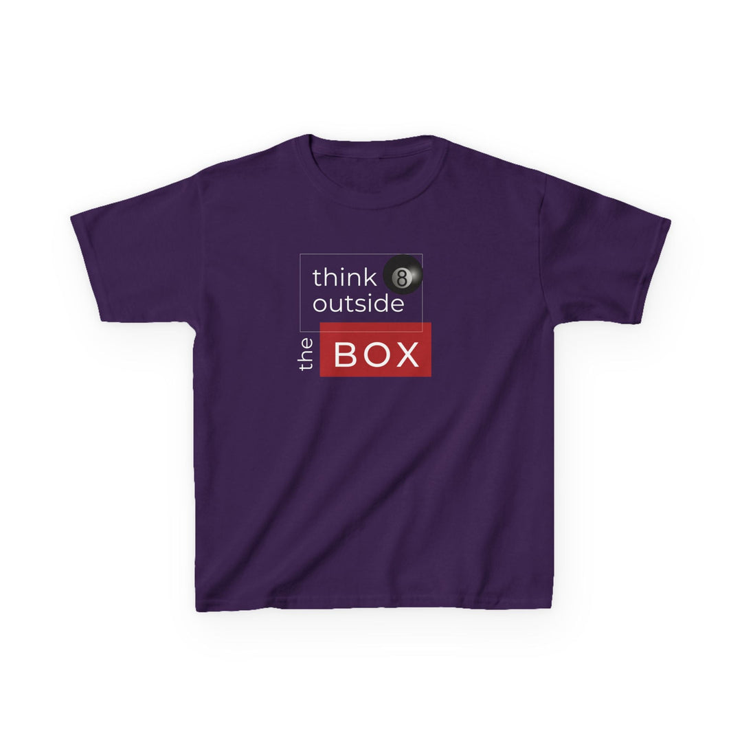 Think Outside the Box - 8 Ball - Youth Cotton Tee - BFLY BILLIARDS