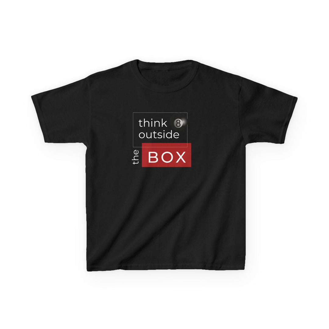 Think Outside the Box - 8 Ball - Youth Cotton Tee - BFLY BILLIARDS