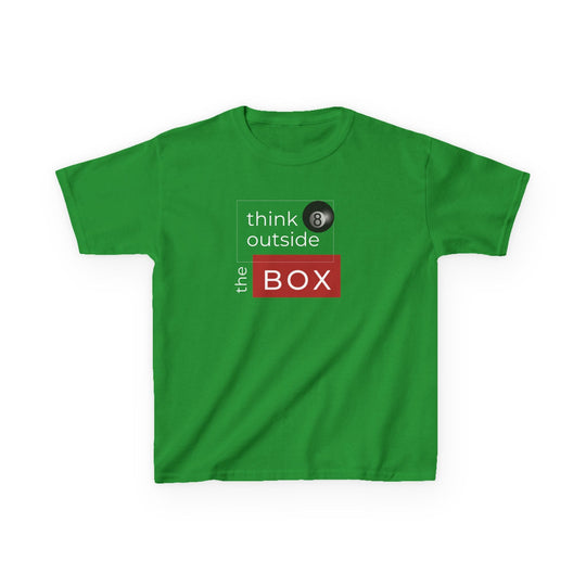 Think Outside the Box - 8 Ball - Youth Cotton Tee - BFLY BILLIARDS