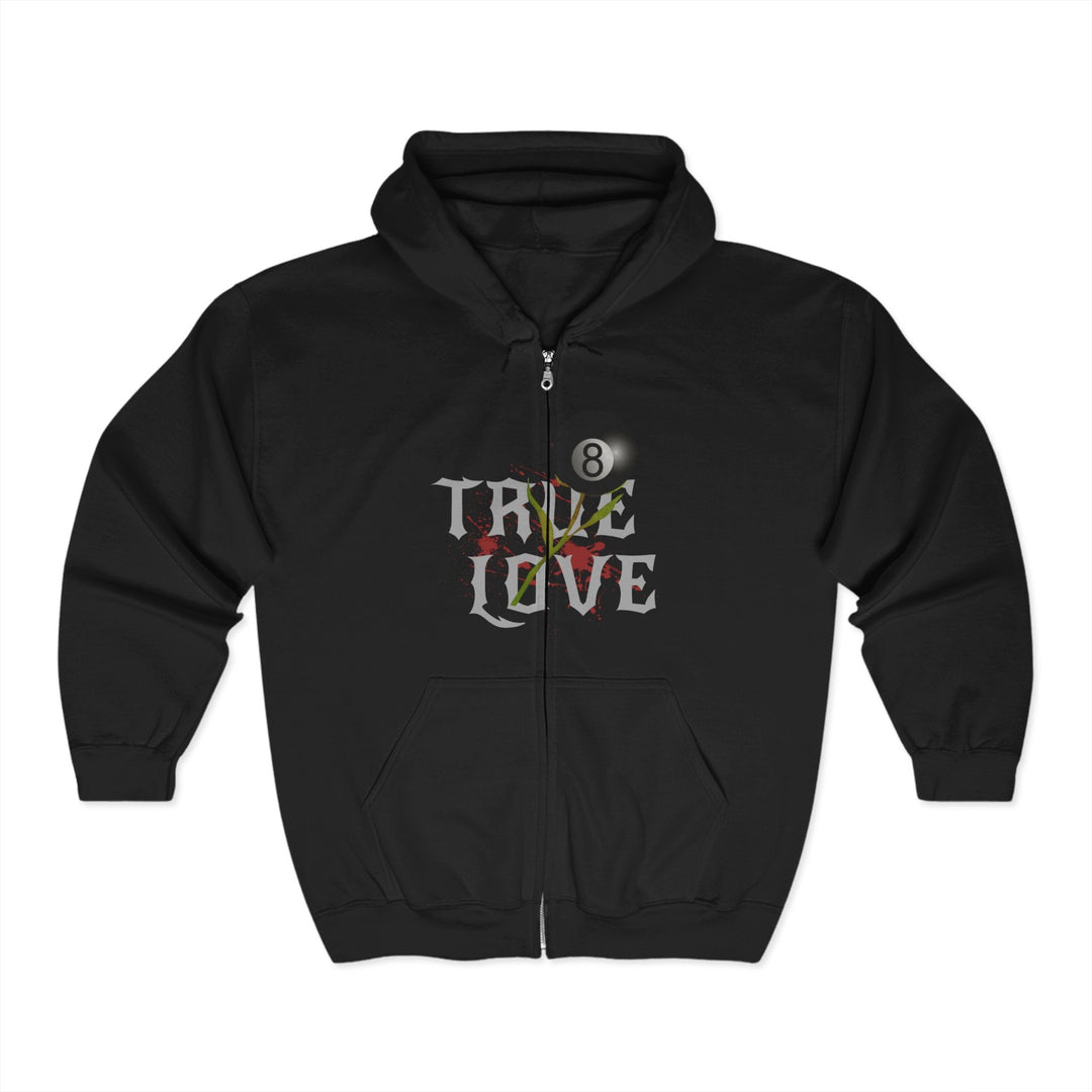 True Love - 8 Ball - Full Zip Hoodie - BFLY BILLIARDS
