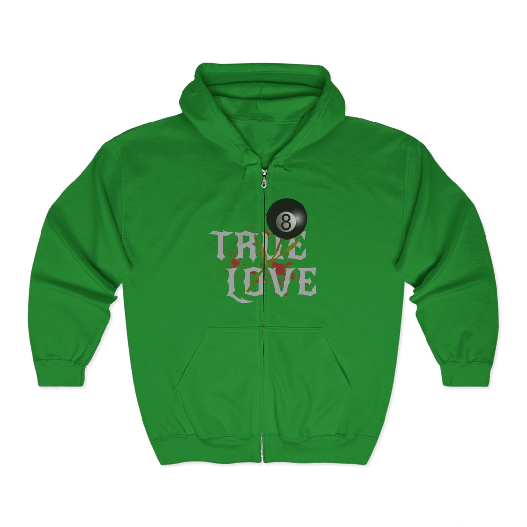 True Love - 8 Ball - Full Zip Hoodie - BFLY BILLIARDS