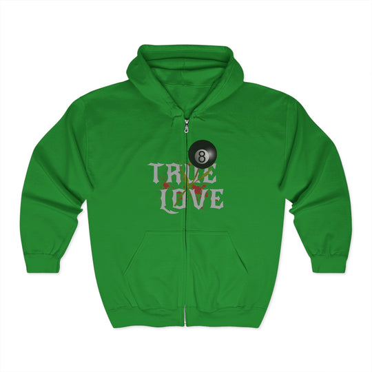 True Love - 8 Ball - Full Zip Hoodie - BFLY BILLIARDS