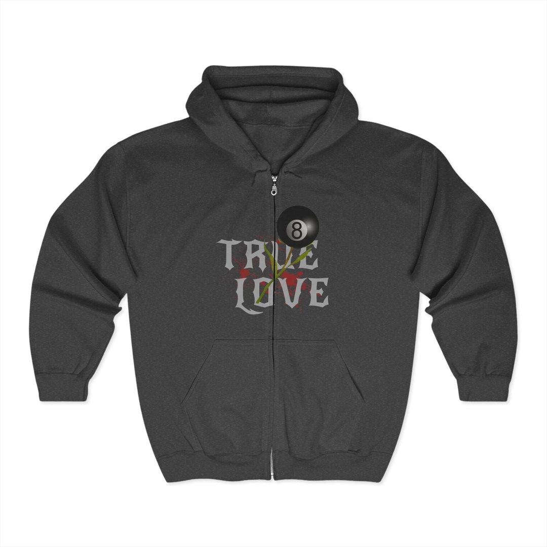True Love - 8 Ball - Full Zip Hoodie - BFLY BILLIARDS