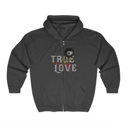 True Love - 8 Ball - Full Zip Hoodie - BFLY BILLIARDS