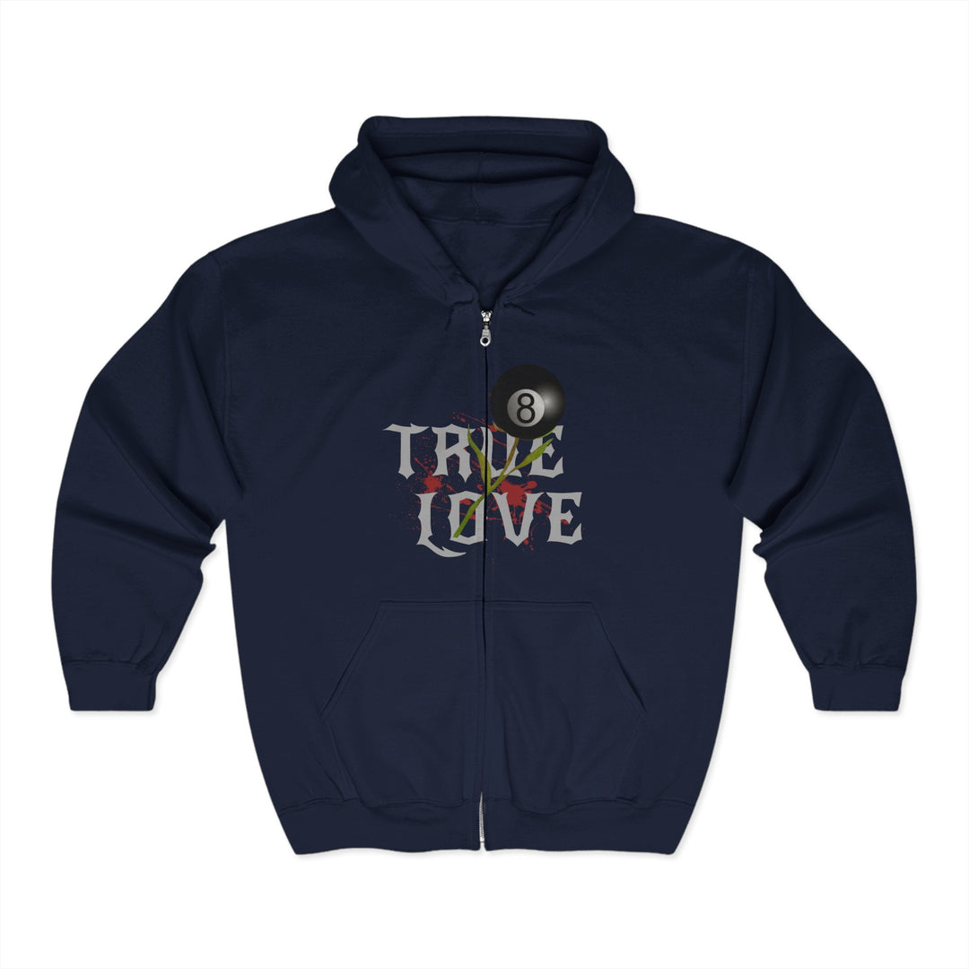 True Love - 8 Ball - Full Zip Hoodie - BFLY BILLIARDS