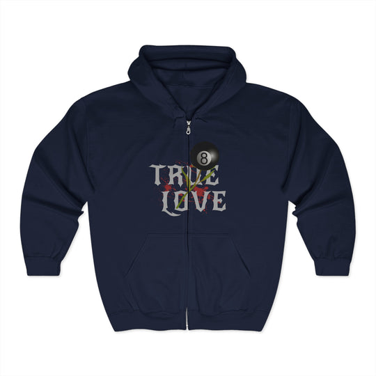 True Love - 8 Ball - Full Zip Hoodie - BFLY BILLIARDS