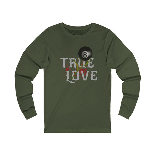 True Love - 8 Ball - Unisex Long Sleeve Tee - BFLY BILLIARDS