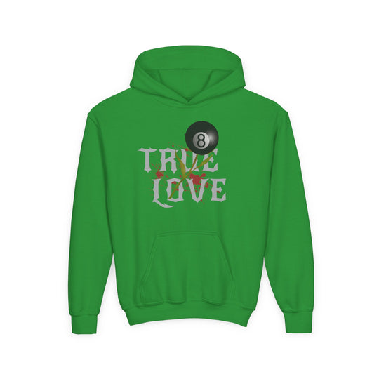 True Love - 8 Ball - Unisex Youth Pullover Hoodie - BFLY BILLIARDS