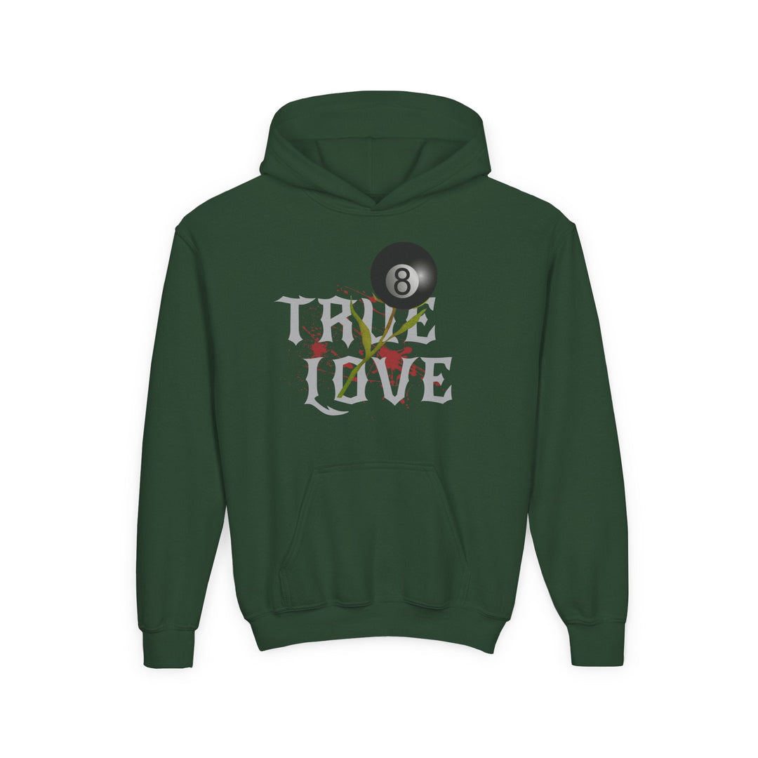 True Love - 8 Ball - Unisex Youth Pullover Hoodie - BFLY BILLIARDS