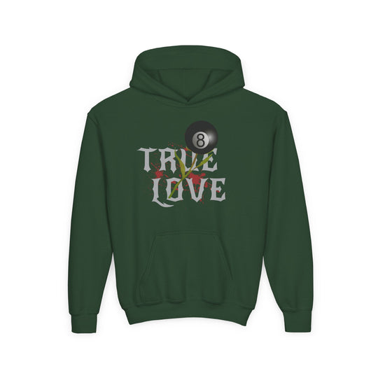True Love - 8 Ball - Unisex Youth Pullover Hoodie - BFLY BILLIARDS