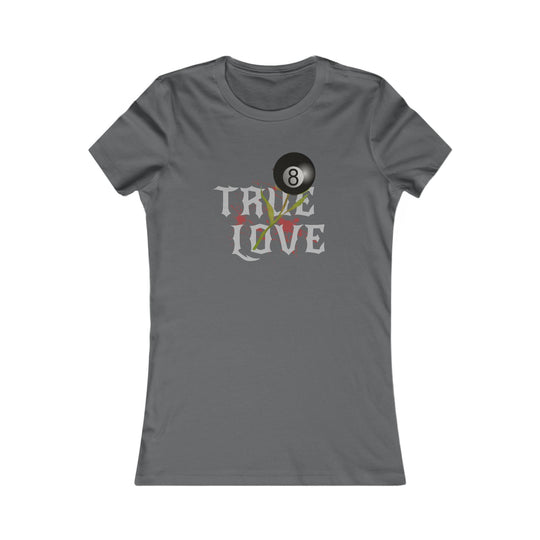 True Love - 8 Ball - Women's Fitted Tee - BFLY BILLIARDS