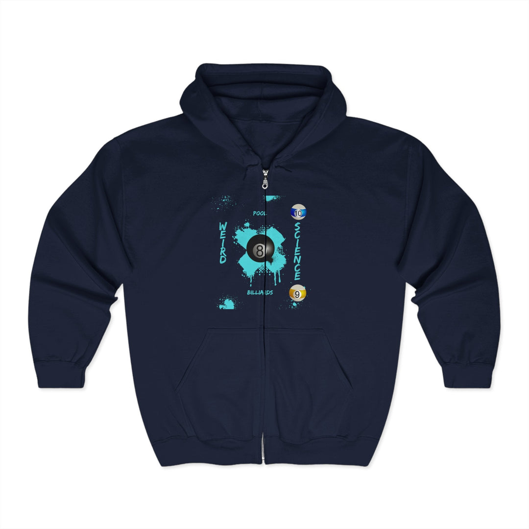 Weird Science - Pool - Billiards - Full Zip Hoodie - BFLY BILLIARDS