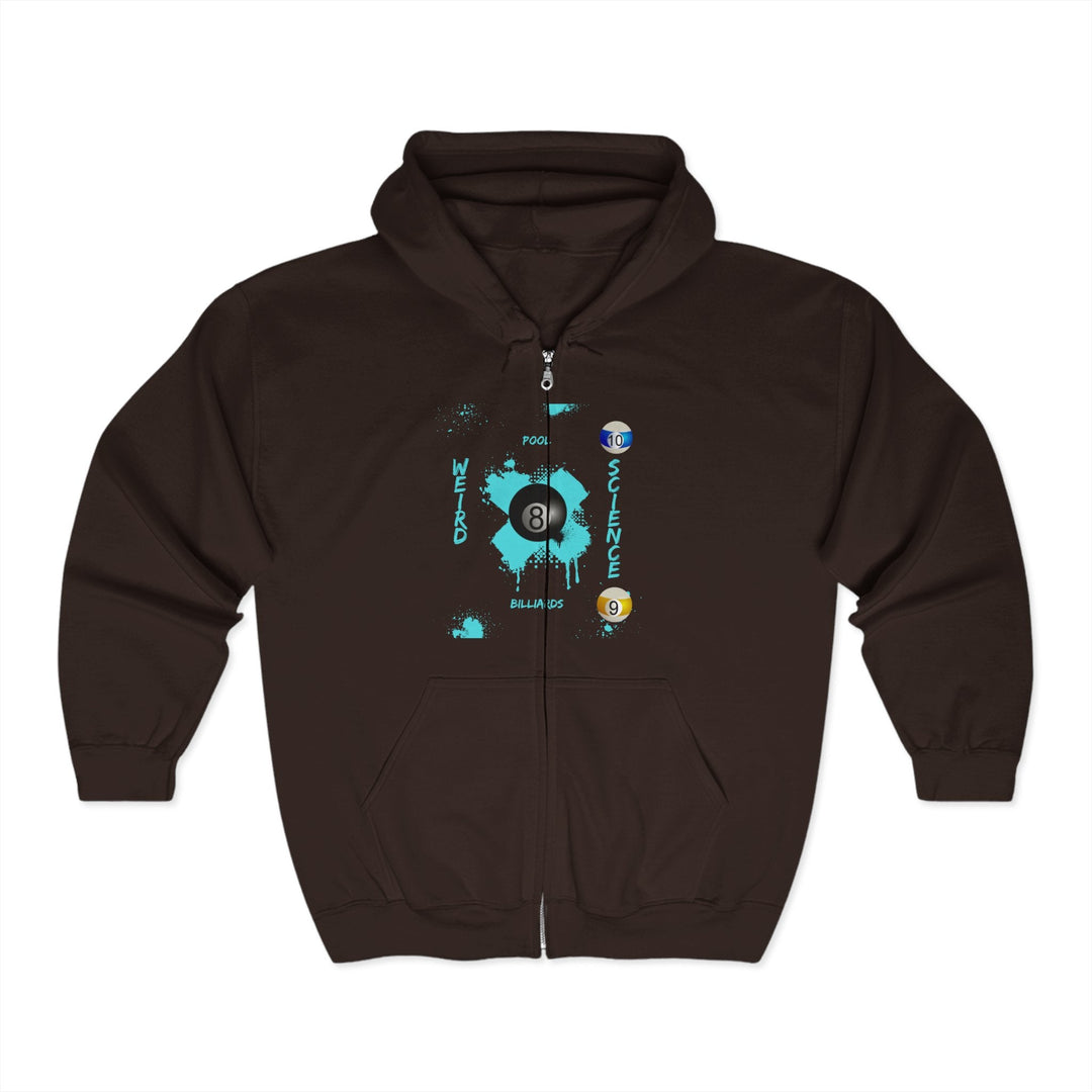 Weird Science - Pool - Billiards - Full Zip Hoodie - BFLY BILLIARDS