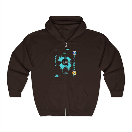 Weird Science - Pool - Billiards - Full Zip Hoodie - BFLY BILLIARDS