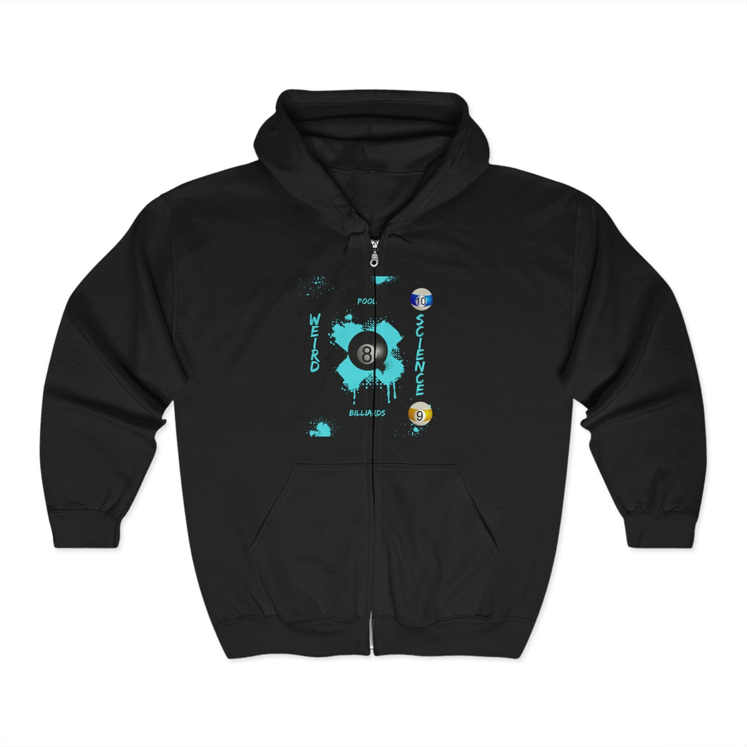 Weird Science - Pool - Billiards - Full Zip Hoodie - BFLY BILLIARDS