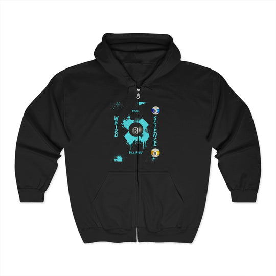 Weird Science - Pool - Billiards - Full Zip Hoodie - BFLY BILLIARDS