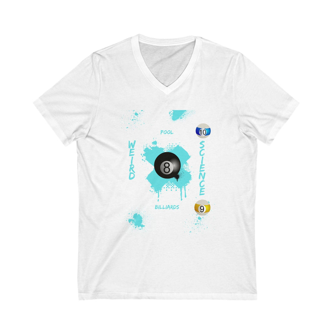 Weird Science - Pool - Billiards - Unisex V - Neck Tee - BFLY BILLIARDS