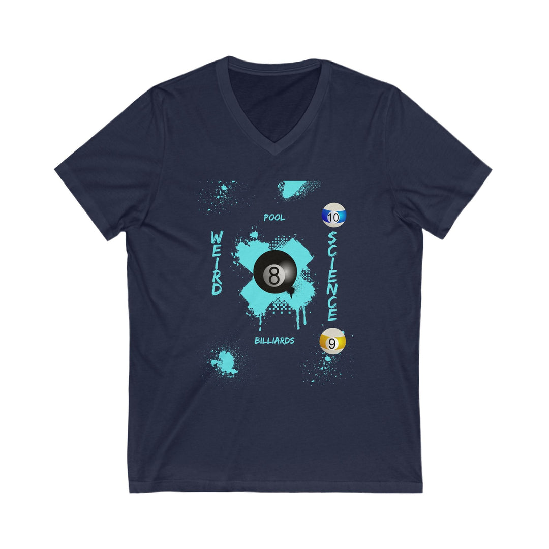 Weird Science - Pool - Billiards - Unisex V - Neck Tee - BFLY BILLIARDS