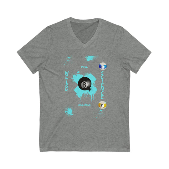 Weird Science - Pool - Billiards - Unisex V - Neck Tee - BFLY BILLIARDS
