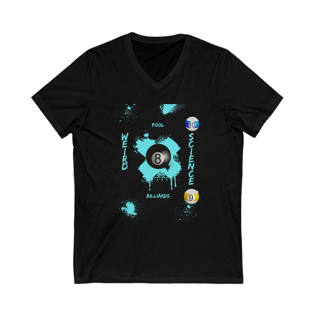 Weird Science - Pool - Billiards - Unisex V - Neck Tee - BFLY BILLIARDS