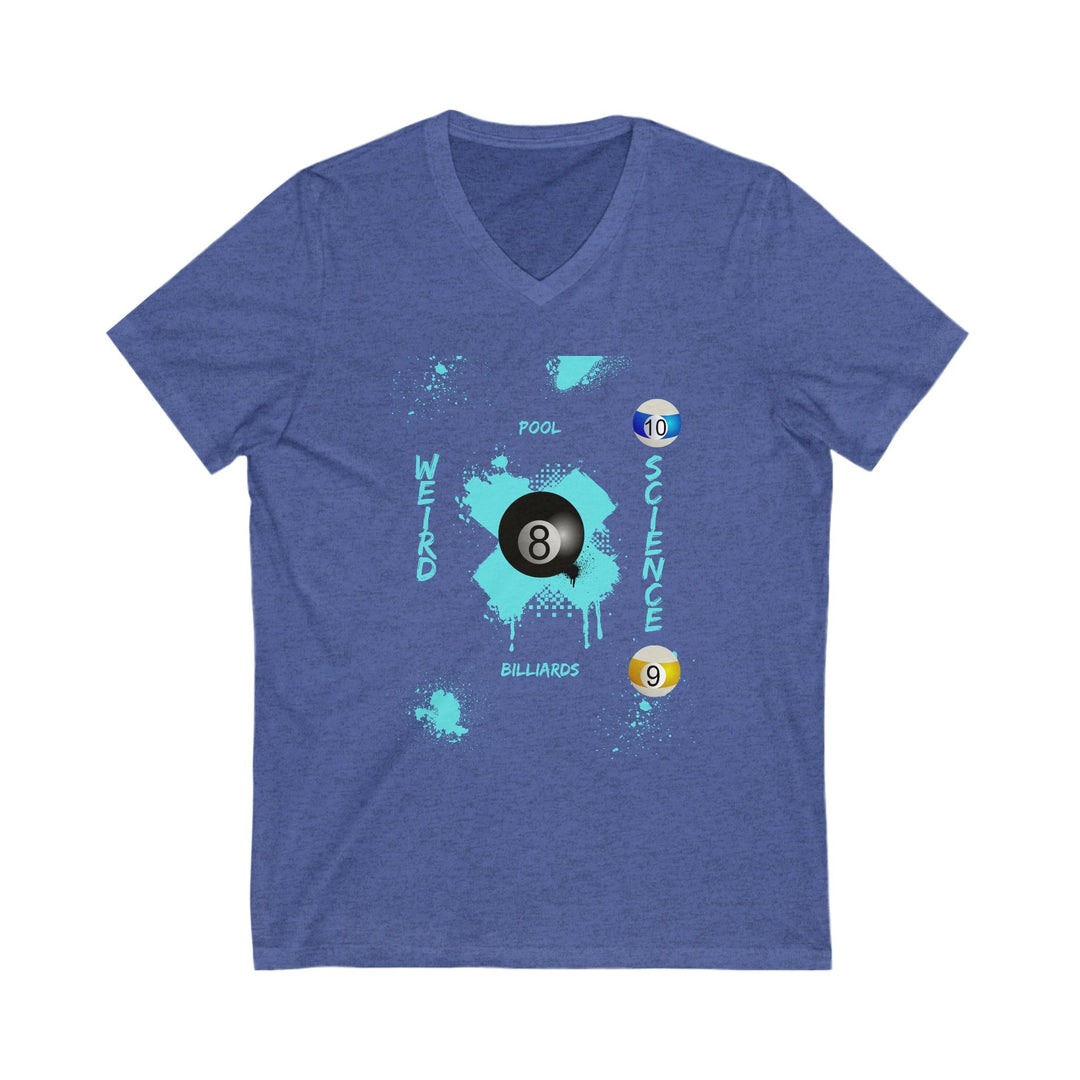 Weird Science - Pool - Billiards - Unisex V - Neck Tee - BFLY BILLIARDS