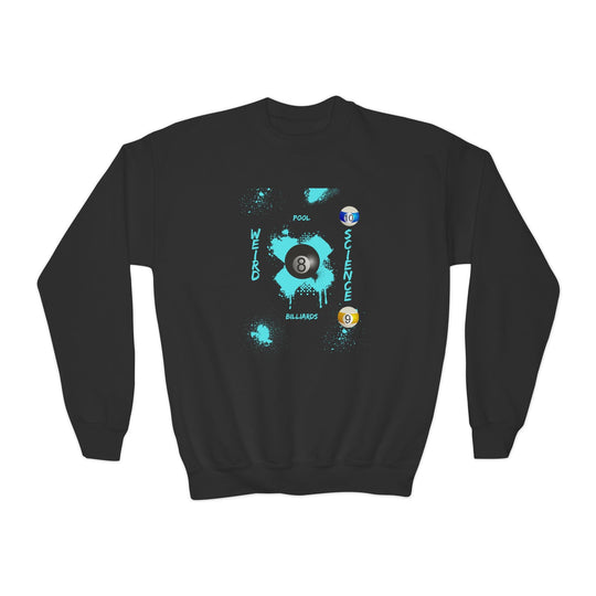 Weird Science - Pool - Billiards - Unisex Youth Crewneck Sweatshirt - BFLY BILLIARDS