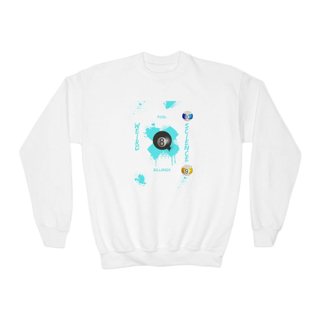 Weird Science - Pool - Billiards - Unisex Youth Crewneck Sweatshirt - BFLY BILLIARDS
