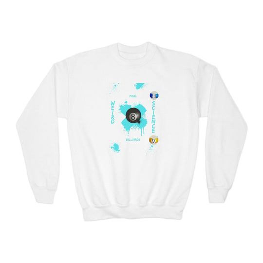 Weird Science - Pool - Billiards - Unisex Youth Crewneck Sweatshirt - BFLY BILLIARDS