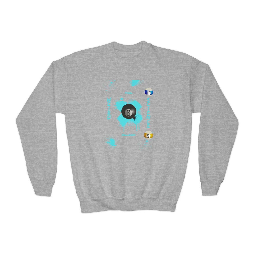 Weird Science - Pool - Billiards - Unisex Youth Crewneck Sweatshirt - BFLY BILLIARDS
